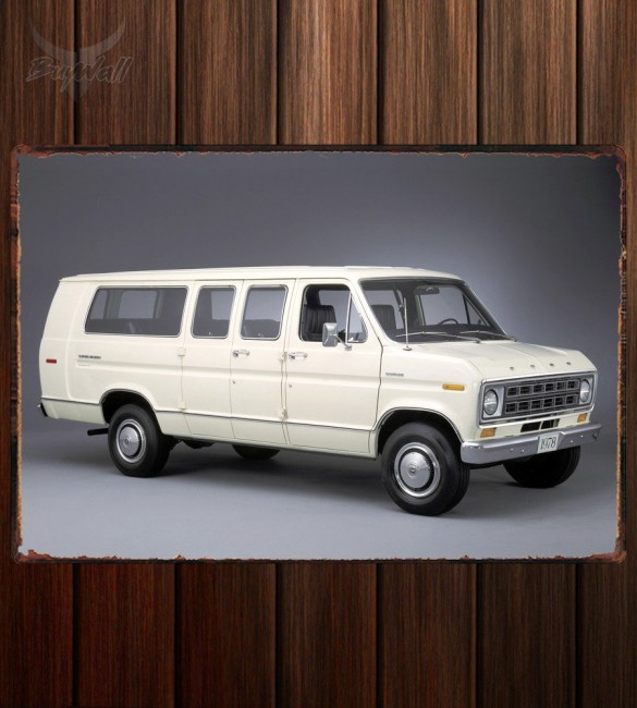 Металлическая табличка Ford Econoline Super Wagon Металлическая табличка Ford Econoline Super Wagon